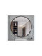 Zaros Wall Mirror with Black Metallic Frame Diameter 75cm 1pcs