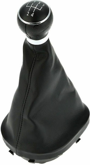 Carman Πόμολο 5 Ταχυτήτων με Φούσκα για Volkswagen Caddy / Touran 2004-2010 Μαύρο