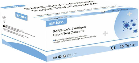 Sejoy SARS-CoV-2 Antigen Rapid Test Cassette Diagnosetests Mit Nasal Probe 25 Stück