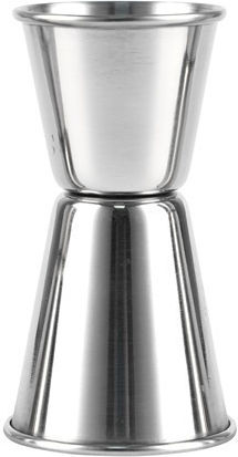 Διπλή Μεζούρα Ποτών με Χωρητικότητα 20/40ml Inox