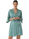 Bonatti Women's Satin Robe Green Maida