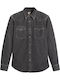 Barstow Western Langärmlig Jeans Hemd Schwarz
