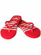 4F Frauen Flip Flops in Rot Farbe