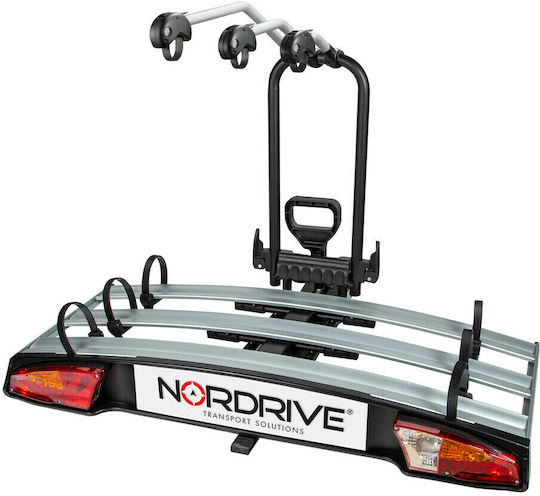 Nordrive Wave 3 Βάση Κοτσαδόρου Αυτοκινήτου για 3 Ποδήλατα