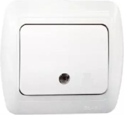 Elbi Tuna Recessed Wall Switch Lighting One-Way with Frame White