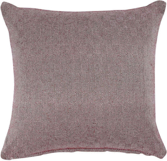 Das Home Sofa Cushion 0220 from 100% Cotton Red 40x40cm