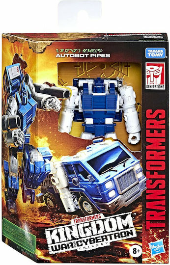 Action Figure enerations War for Cybertron: Kingdom Deluxe WFC-K32 Autobot Pipes Transformers for 8+ Years