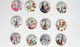 Paperpack Net Wooden Buttons 3x3cm 100pcs (Various Colors)
