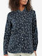 Barbour Safari Women's Long Sleeve Shirt Navy Blue