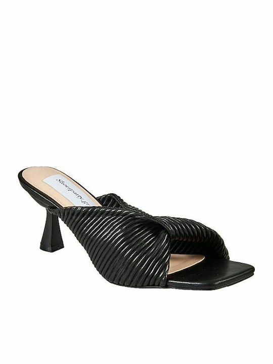 Elenross Mules mit Dünn Hoch Absatz in Schwarz ...
