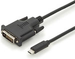 Digitus USB 2.0 Cable USB-C male - DVI-D male Μαύρο 2m (AK-300332-020-S)