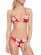 Dsquared2 Triangle Bikini Top Red