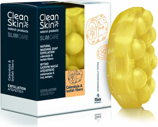 CleanSkin Natural Products Hydration Massage Calendula Loofah Σαπούνι για Λιποδιάλυση 100gr