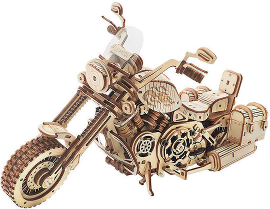 Robotime Παιχνίδι Κατασκευών Ξύλινo Cruiser Motorcycle για Παιδιά 14+ Ετών