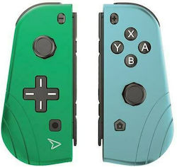 Steelplay Twin Pads Ενσύρματο Gamepad για Switch Green/Blue