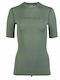 O'Neill Bidart Skin UPF 50 Women Short Sleeve Sun Protection Shirt Green