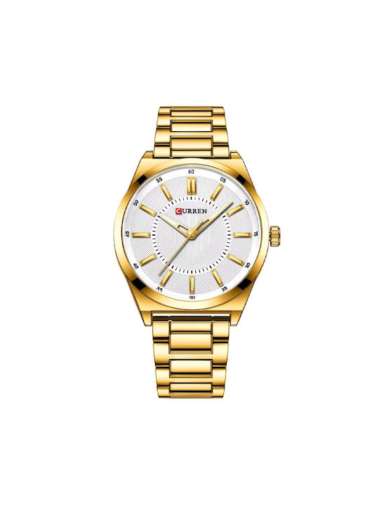 Curren Watch Battery with Gold Metal Bracelet