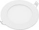 Optonica Round Metallic Recessed Spot with Integrated LED and Natural White Light White 11.8x11.8cm. 1pcs