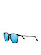 Zippo Sunglasses with Black Plastic Frame and Blue Mirror Lens OB113-02