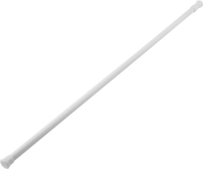 Sidirela Telescopic Straight Shower Curtain Rod Aluminium White 90-169cm