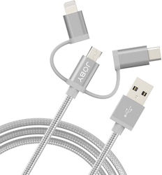 Joby USB to Lightning / Type-C / micro USB Cable 1.2m JB01818-BWW