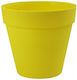 Round pot "DECO" yellow No 1