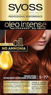 Syoss Oleo Intense Set Haarfarbe kein Ammoniak 5-77 Chestnut Light Bright Bronze 50ml