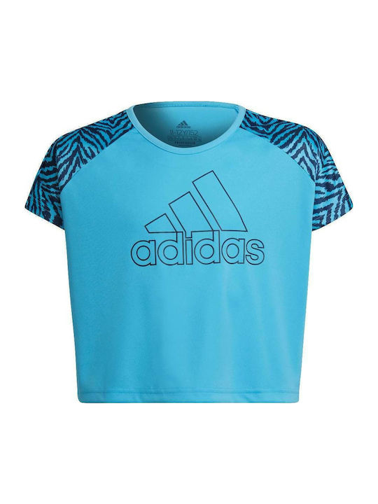 adidas Μπλούζα Γαλάζια