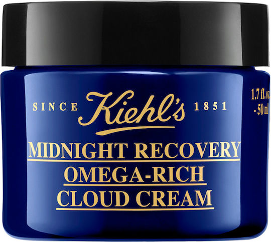 Kiehl's Midnight Recovery Omega-Rich Cloud Cream Rich Αντιγηραντική Κρέμα Προσώπου Νυκτός 50ml