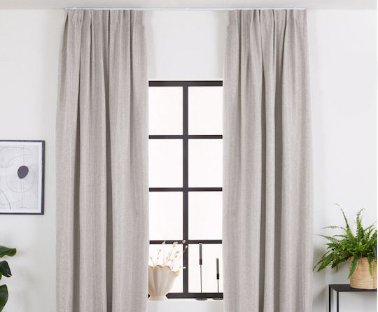 Lifa-Living Κουρτίνα με Τρέσα Μπέζ 150x260εκ. Lifa-Living Κουρτίνα με Τρέσα Μπέζ 150x260εκ.