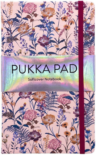 Pukka Pad Bloom Carnet 96 Foi Cu dungi cu Elastic Multicolor