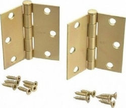 Cogex Metallic Cabinet Hinge Χρυσό 65x65mm