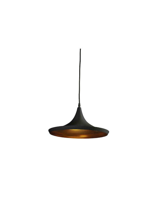 AZzardo Chink Pendant Light Single-Light with Rope for Socket E27 Black