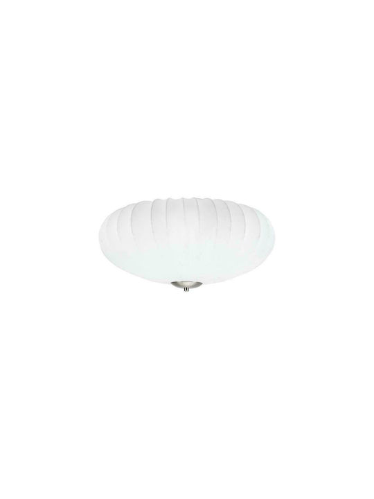 Markslöjd Mist Ceiling Mount Light 55cm White with E27 Lamp Holder