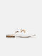 InShoes Flat Mules White
