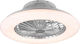 Trio Lighting Stralsund Πλαφονιέρα 50cm με Φως Ασημί / Γκρι