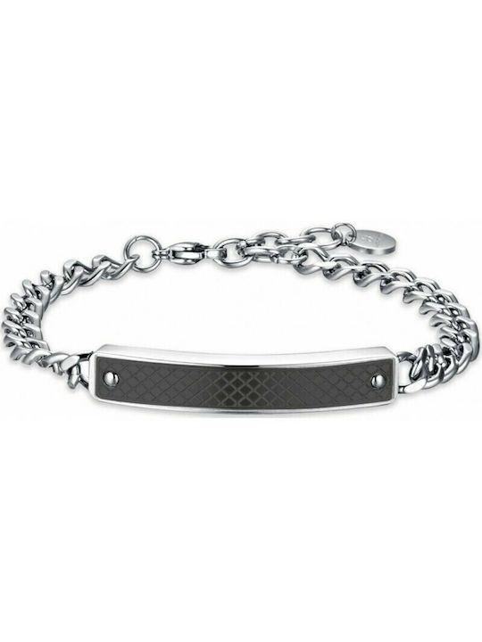 Luca Barra Bracelet Id made of Steel