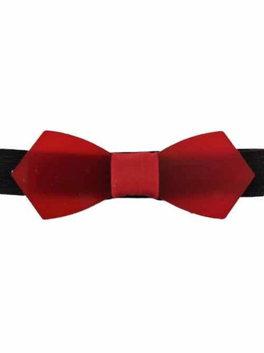 Herrenfliege Plexiglas Rote Schleife Rote Krawatte Bonjour Bebe "0013"