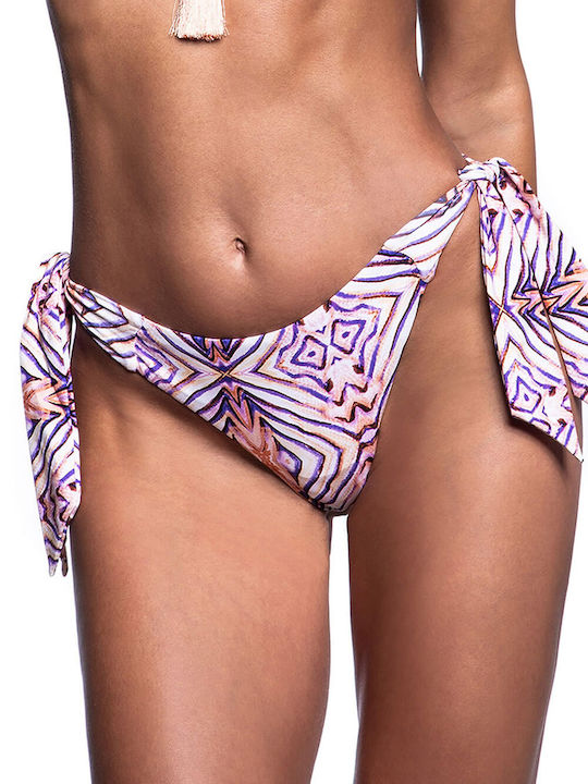 Bikini String με Κορδονάκια Μωβ