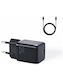 Joyroom Φορτιστής με Θύρα USB-C και Καλώδιο USB-C 25W Power Delivery Μαύρος (L-P251)
