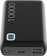 Cellular Line Essence Power Bank 10000mAh 12W mit USB-A Anschluss Schwarz