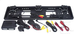 Car License Plate Frame Parking System with Camera / Buzzer and 2 Sensors in Black Colour PARKING 2 LM PLATE