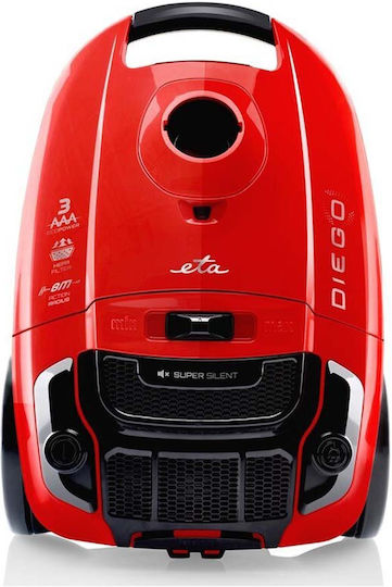 ETA Diego 3521 90000 Vacuum Cleaner 800W Bagged 3lt Red