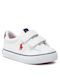 Sneakers pentru copii Sayer Ez cu Velcro Albe