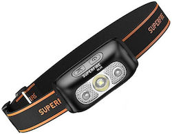 Supfire Rechargeable Headlamp LED Waterproof IP44 with Maximum Brightness 110lm