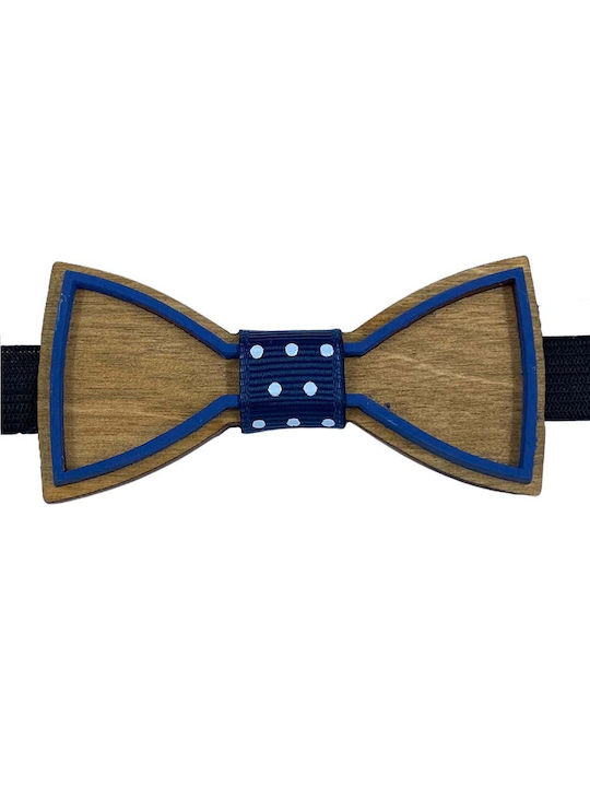 Children's Bow Tie Wooden 3D Edition Walnut Bow Tie Bonjour Bebe "0001"