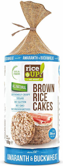 RiceUp Ρυζογκοφρέτες Brown Rice Cakes Chocolate Χωρίς Γλουτένη 120gr