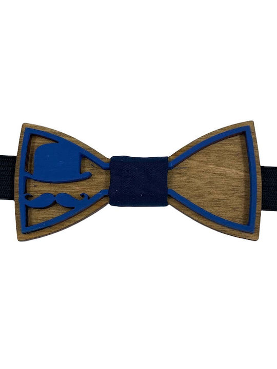 Children's Bow Tie Wooden 3D Edition Walnut Bow Tie Bonjour Bebe "0011"