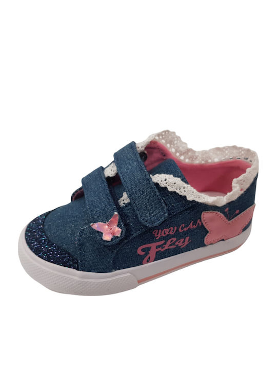 Kids Sneakers with Scratch Blue