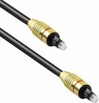 De Tech Optical Audio Cable TOS male - TOS male Μαύρο 1.5m (18359)